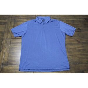 Jachs New York Mens XXL Blue Short Sleeve Modal Blend Stretch Polo Shirt 1963042